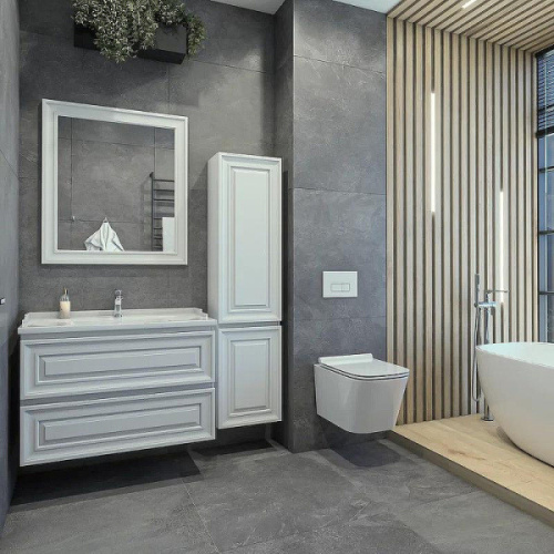 Тумба под раковину подвесная Caprigo Ponza 60 см белая - фото 3