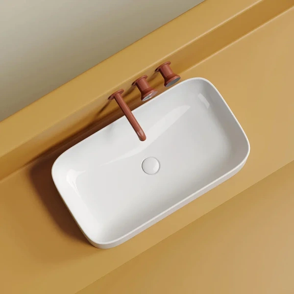 Раковина Ceramica Nova Element 70 см белая глянцевая, одинарные - фото 8