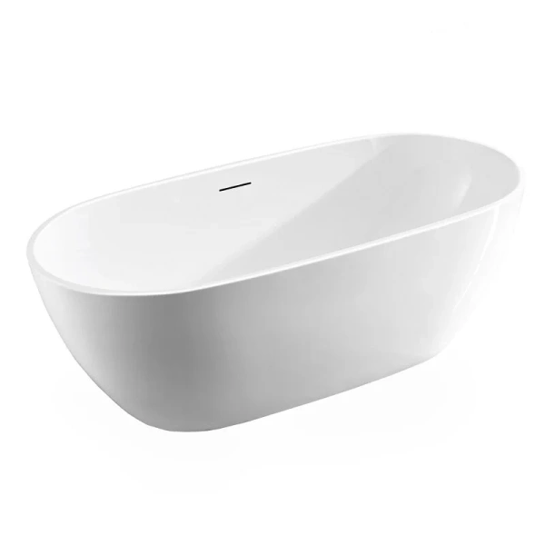 Ванна акриловая Vincea VBT-408-1500, 150 x 80 см, щелевой перелив, цвет белый - фото 1