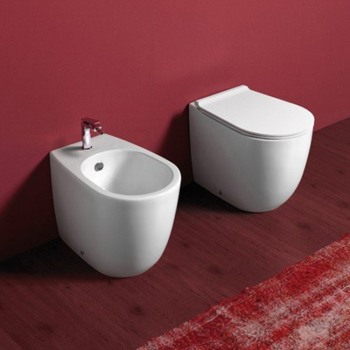 Биде напольное, цвет белый, Simas Vignoni VI 04 BI, в наличии - фото 2