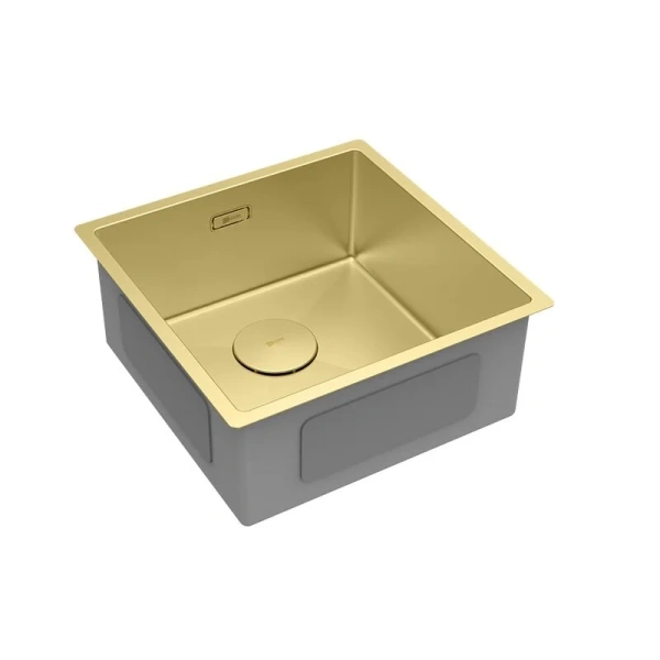 Мойка для кухни Lemark Olanga 44 см светлое золото, 45x45 см - фото 5
