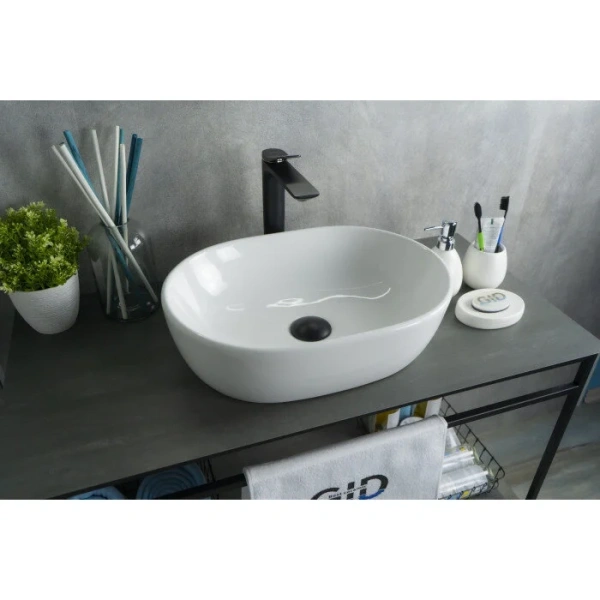 Раковина GID Lago N9026b 48 см белая - фото 3