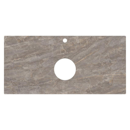 Столешница для накладных раковин Kerama Marazzi Plaza Classic 100 см Парнас пепельный лаппатированный - фото 3