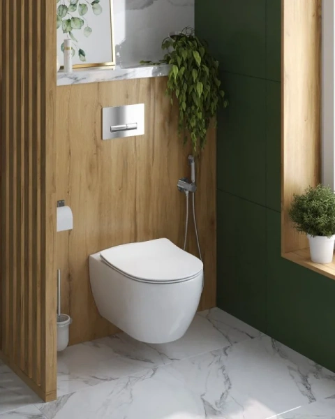 Унитаз подвесной Cezares Comfort без крышки, без бачка, со скрытым бачком - фото 4