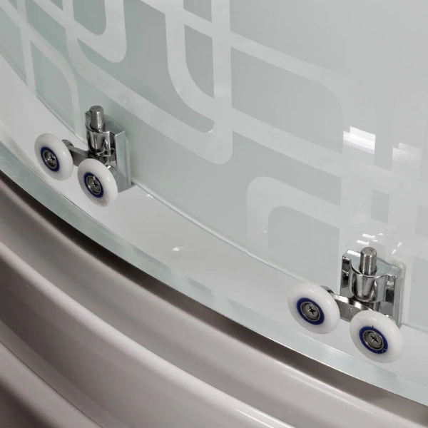 Душевая кабина Deto EM4511 110x80 см с led освещением, хромированный профиль - фото 9