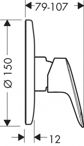 Смеситель для душа Hansgrohe Logis 71666000 хром - фото 2