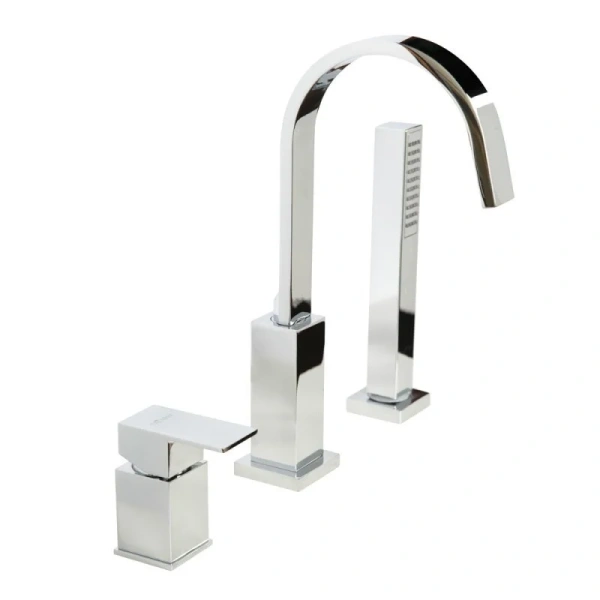 Смеситель для ванны Cezares UNIKA-BVD3 на 3 отверстия - фото 3