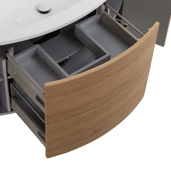 Тумба под раковину подвесная Cezares Eden 121 см Rovere Tabacco, 120 см - фото 6