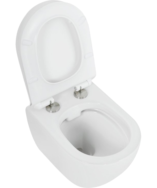 Унитаз подвесной Cezares Stylus безободковый, недорогие, безободковые, с антивсплеском - фото 5