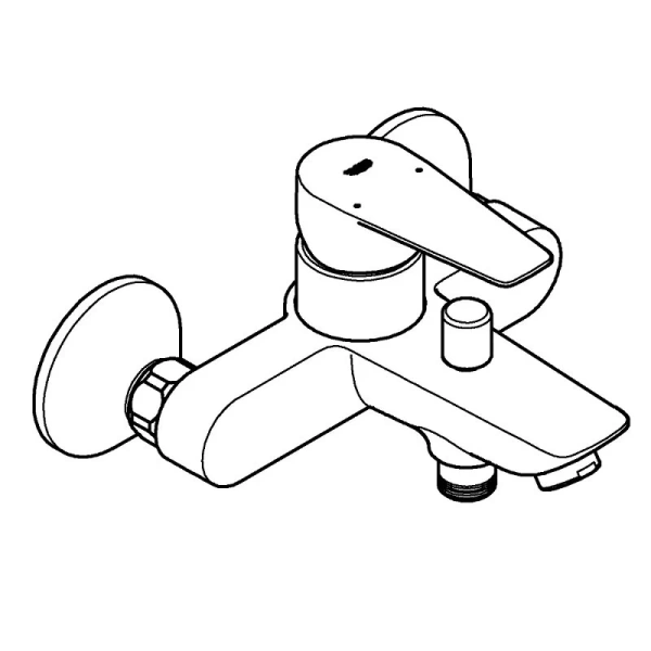 Смеситель для ванны Grohe BauFlow хром, однорычажные, двухрычажные - фото 8