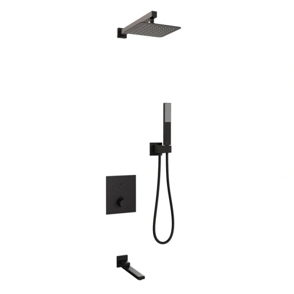 Душевой комплект RGW Shower Panels SP-371 черный матовый - фото 1