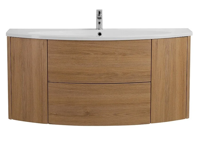 Тумба под раковину подвесная Cezares Eden 121 см Rovere Tabacco, современная, hi-tech - фото 3