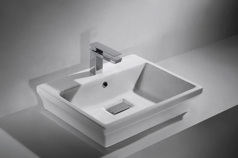 Раковина Bravat Phillis C22192W-1-ENG 60 см, в форме чаши, прямоугольной формы - фото 5