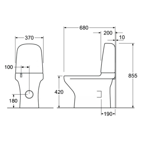 Схема, безободковые, сиденье с микролифтом , с антивсплеском, компакт, низкие - фото 4