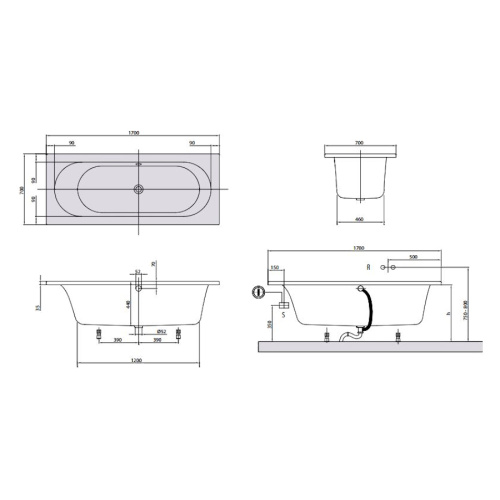 Акриловая ванна Villeroy & Boch Loop&Friends UBA177LFO2V-01 - фото 3