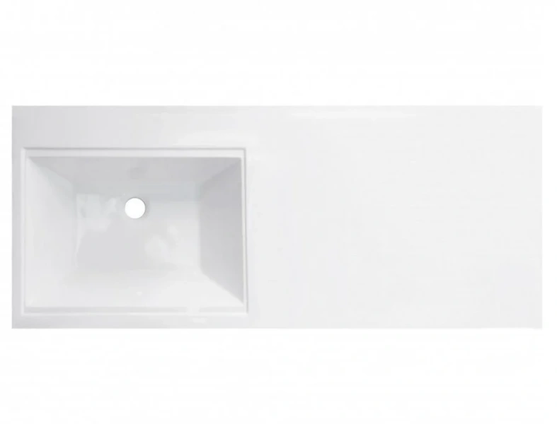 Тумба под раковину подвесная Style Line Даллас 55 см белая, моноблок, для стиральной машины - фото 5