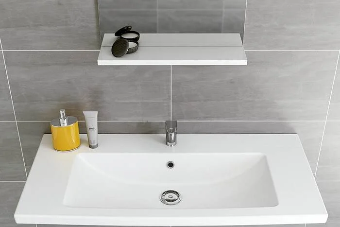 Раковина Cersanit Como 100 см белая, прямоугольной формы - фото 5