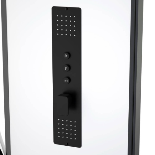 Душевая кабина Black&White Galaxy G8028 115x90 см с гидромассажем, с раздвижными дверьми - фото 5