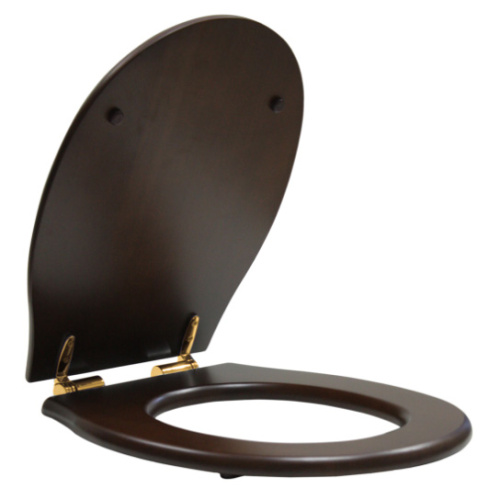 Крышка-сиденье GSI Classic soft-close орех, фурнитура бронза, по запросу - фото 2