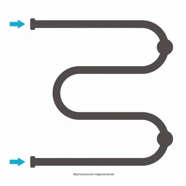 Полотенцесушитель водяной Сунержа М-образный 50х50 см шампань, м образные, вертикальные - фото 4