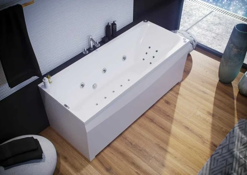 Ванна акриловая Акватек Альфа 150x70 см с каркасом, современныe, hi-tech - фото 3