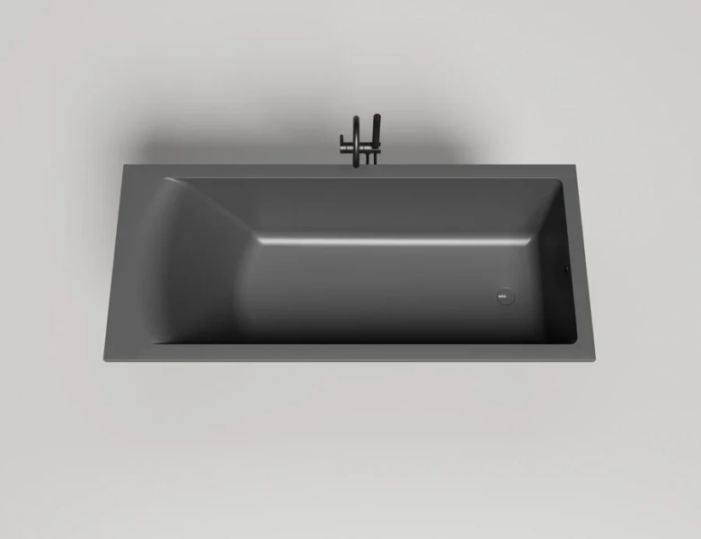 Ванна из искусственного камня Salini Cascata 180x80 см белый матовый, приставные, встраиваемые - фото 7