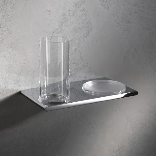 Стакан и мыльница для ванной Keuco Edition 400 11556, современные, hi-tech - фото 2
