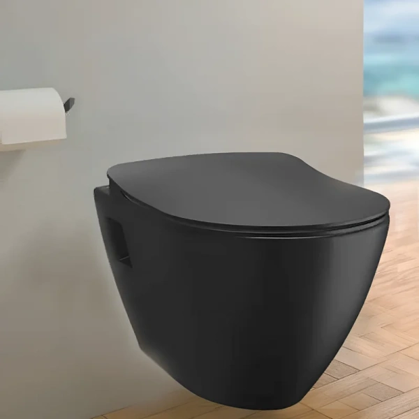 Крышка-сидение с микролифтом Creavit Duck черная матовая, с микролифтом - фото 2