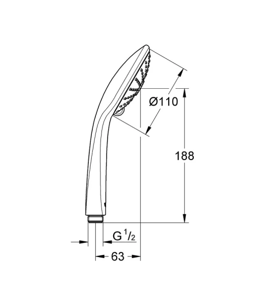Душевая лейка Grohe Euphoria 27221000 - фото 2