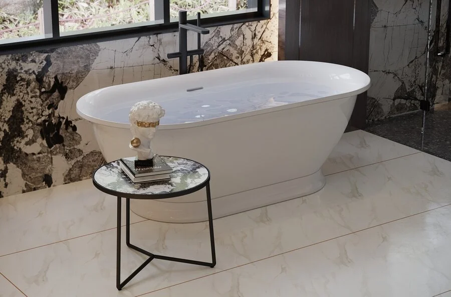 Ванна из искусственного камня Belux Анжело Ан-1650, 4810924266507, 165 x 80 см, белый, без гидромассажа - фото 5