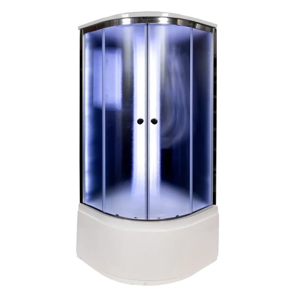 Душевая кабина Deto B 100х100 см раздвижные двери - фото 1