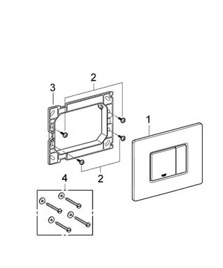 Клавиша смыва Grohe Skate Cosmopolitan нержавеющая сталь - фото 2
