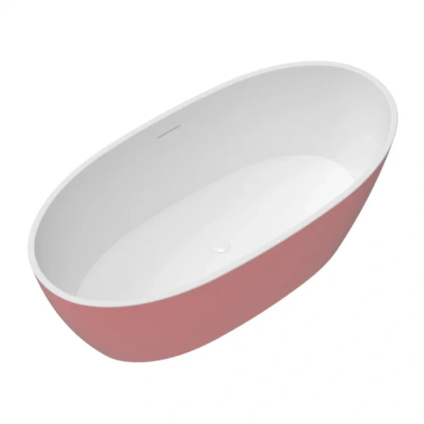 Ванна акриловая Delice Rondo 170х76 см розовая матовая, современныe, hi-tech - фото 3