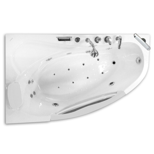 Ванна акриловая пристенная левая Gemy G9046 O L, акриловые, стеклянные - фото 2