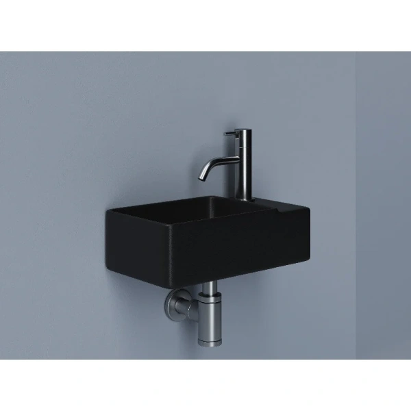 Раковина Ceramica Nova Element 40 см черная, маленькие, прямоугольной формы - фото 5