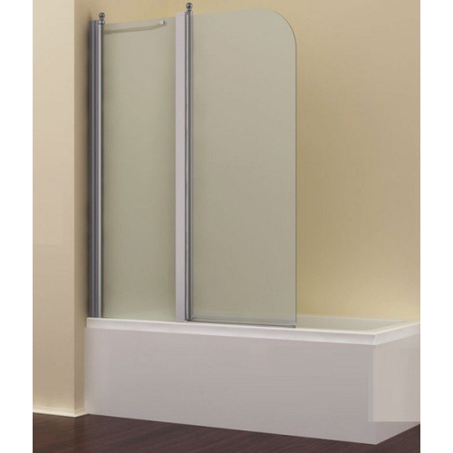 Шторка для ванны, матовое стекло, профиль хром, Romance Collection Visby - фото 2