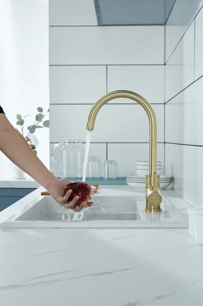 Смеситель для кухни Paulmark Essen бронза, однорычажные, двухрычажные - фото 8