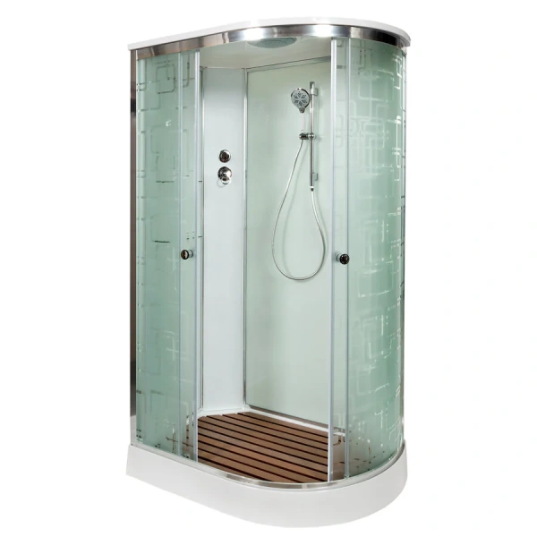 Душевая кабина Deto EM 110x80 см с крышей правая - фото 1