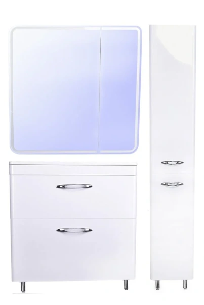 Тумба под раковину напольная Style Line Каре 80 см белая, окрашенные - фото 9