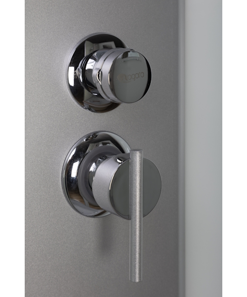 Душевая кабина Niagara Eco 90x90 см стекло матовое, со стеклянными задними стенками - фото 8