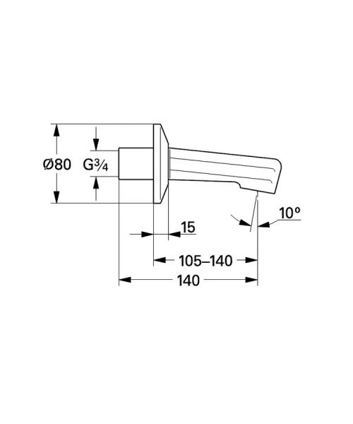 Излив для ванны Grohe 13540000 - фото 2