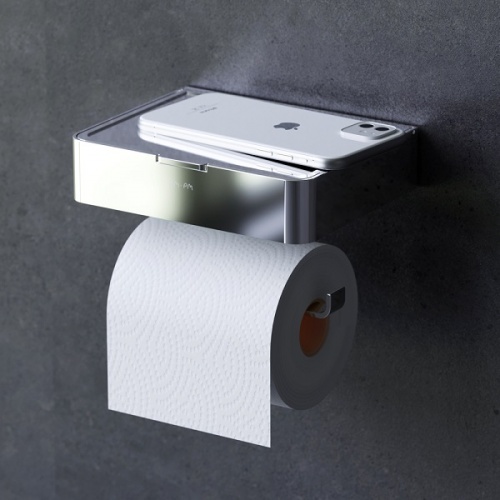 Держатель для туалетной бумаги с коробкой AM.PM Inspire 2.0 хром A50A341500 - фото 2