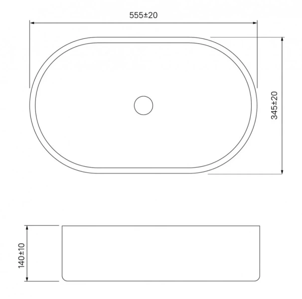 Раковина IDDIS Ray 55.5 см белая - фото 2