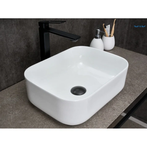 Раковина GID Geometrico N1335 40 см прямоугольная - фото 3