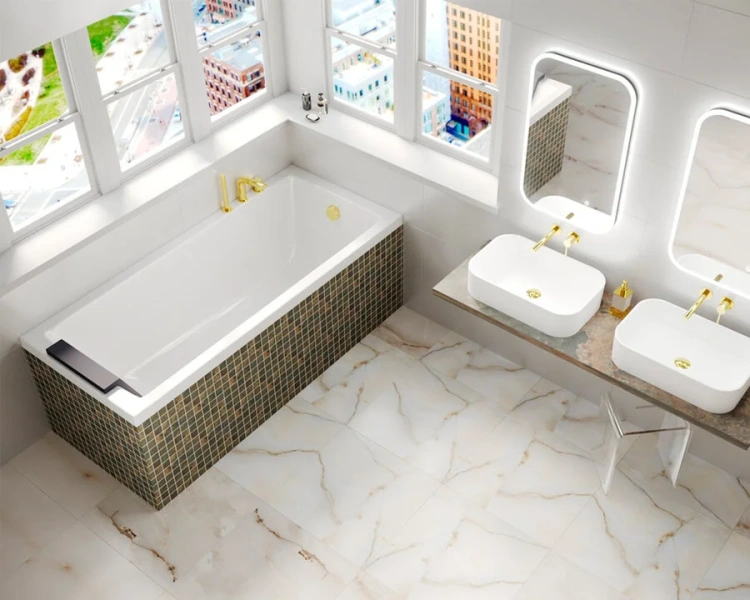 Ванна акриловая Whitecross Wave, 140 х 70 см, увеличенная толщина акрила, усиленная армировка, 0101.140070.100 - фото 3