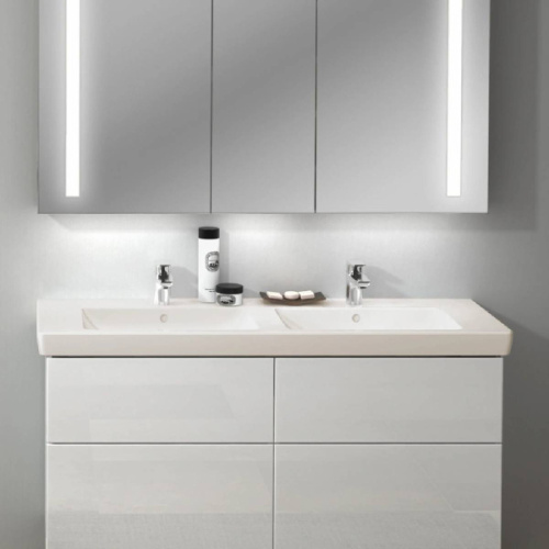 Раковина двойная Villeroy & Boch Subway 2.0 130 см цвет пергамон с покрытием CeramicPlus, современные, hi-tech - фото 2