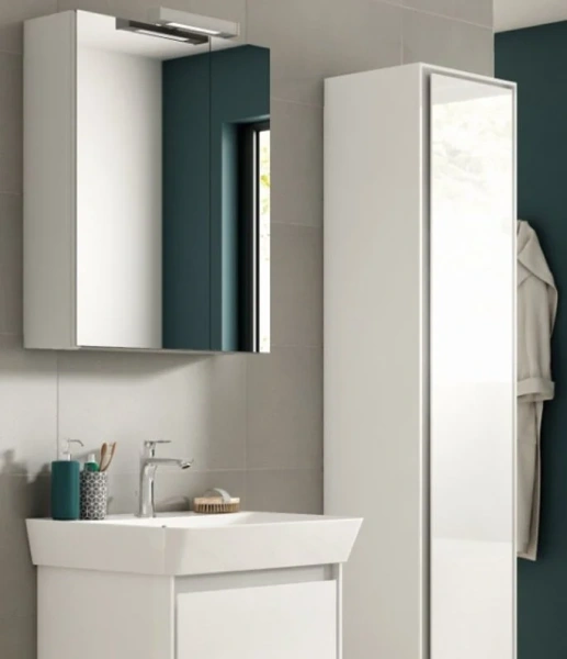 Зеркальный шкаф с подсветкой Ideal Standard Mirror&Light 60 см алюминий, навесные - фото 5