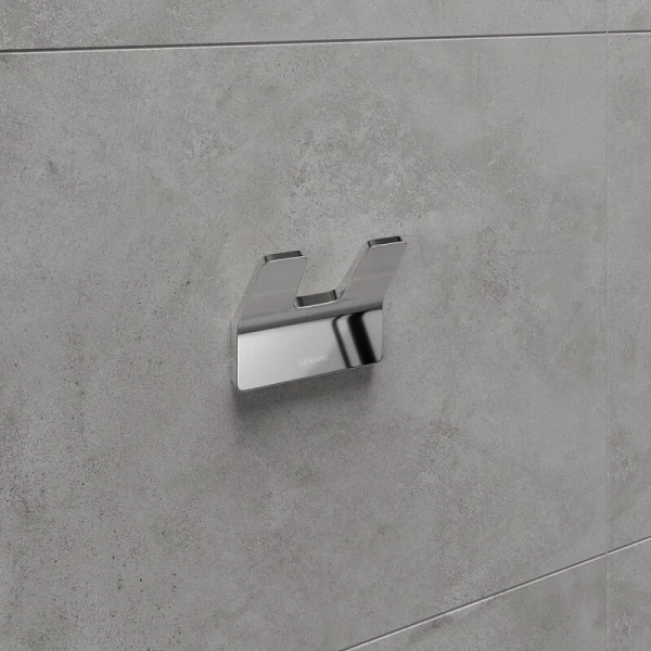 Крючок для ванной Lemark Smooth Line хром - фото 3
