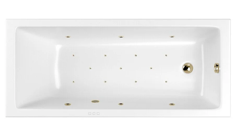 Ванна гидромассажная Whitecross Wave Relax, 150 х 70 см, увеличенная толщина акрила, усиленная армировка, белый/бронза, 0101.150070.100.RELAX.BR - фото 1