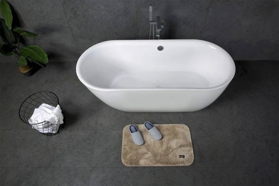 Ванна акриловая BelBagno 180х82 см отдельностоящая, современныe, hi-tech - фото 3